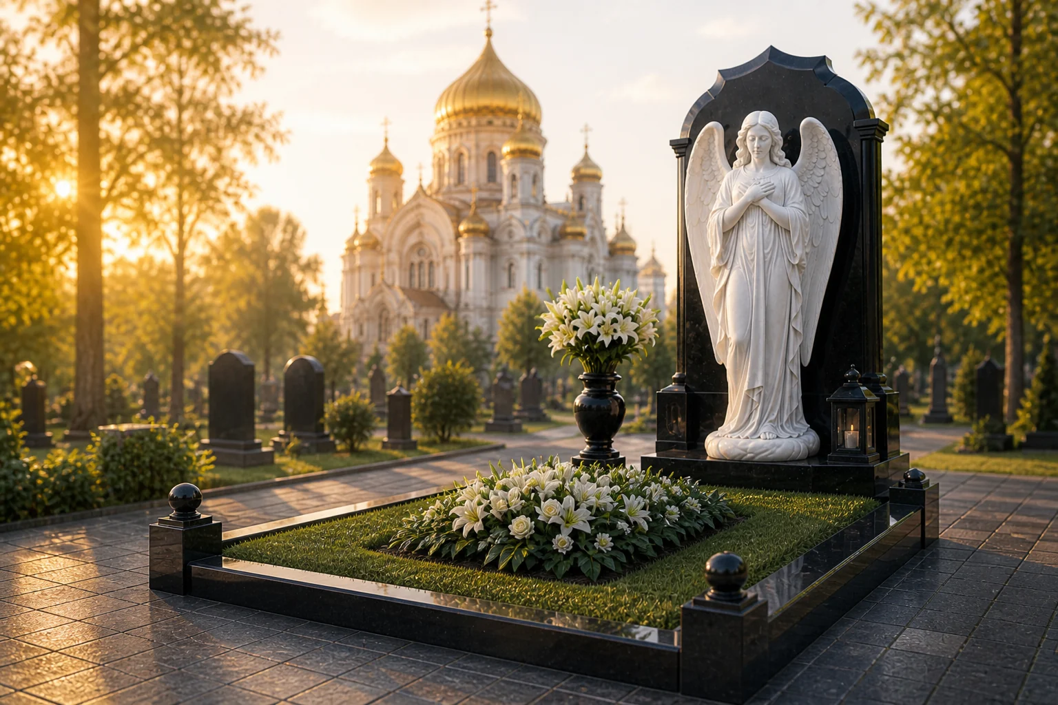 Благоустройство могилы — AngelGranit